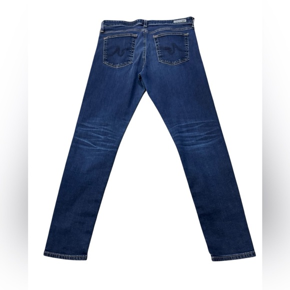 Ag Adriano Goldschmied Indigo Blue Jeans Farrah Skinny Jeans 32R EUC - Picture 2 of 5